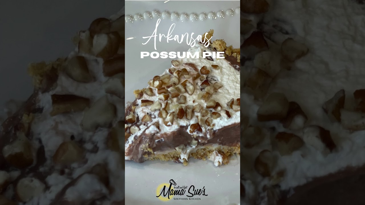 The easiest and most delicious chocolate pie!  Best Possum Pie! Chocolate pie recipe you must try!
