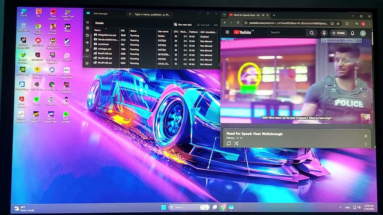 Danny shaw need for speed heat screaming has bsod