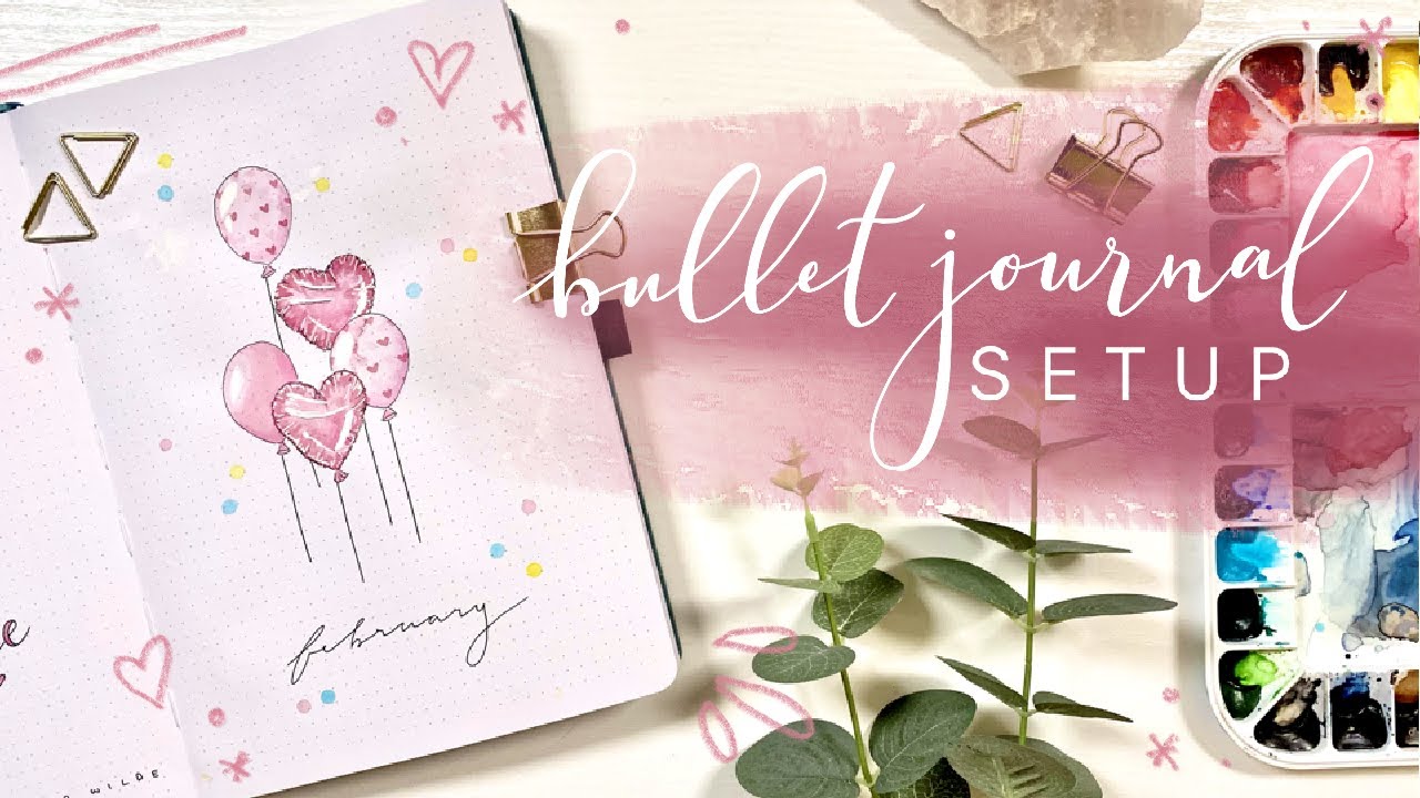 February 2021 Bullet Journal Setup | Plan With Me | BuJo Layout