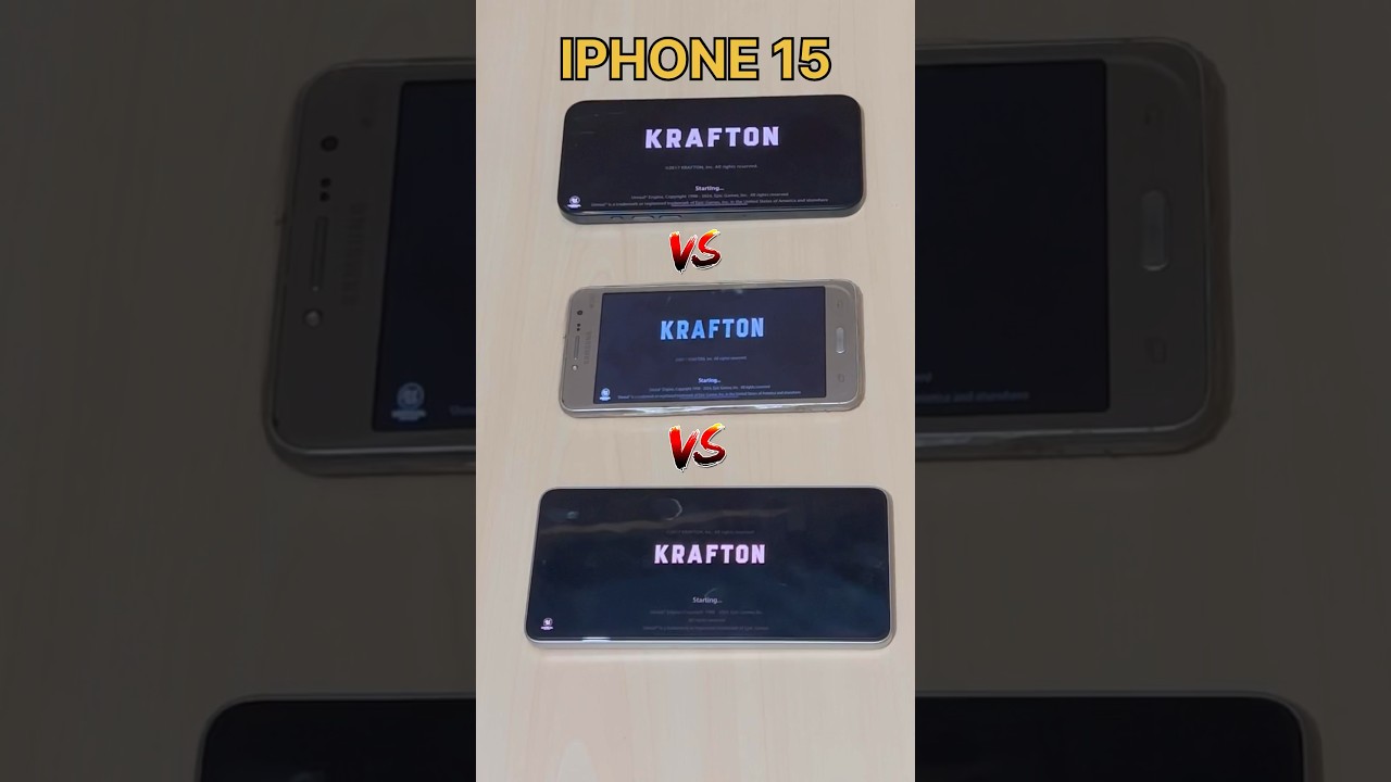 New Galaxy Z Fold 6😈 vs SAMSUNG S24 ULTRA vs IPHONE15 vsA35 5G- PUBG SPEED TEST #pubgmobile #shorts