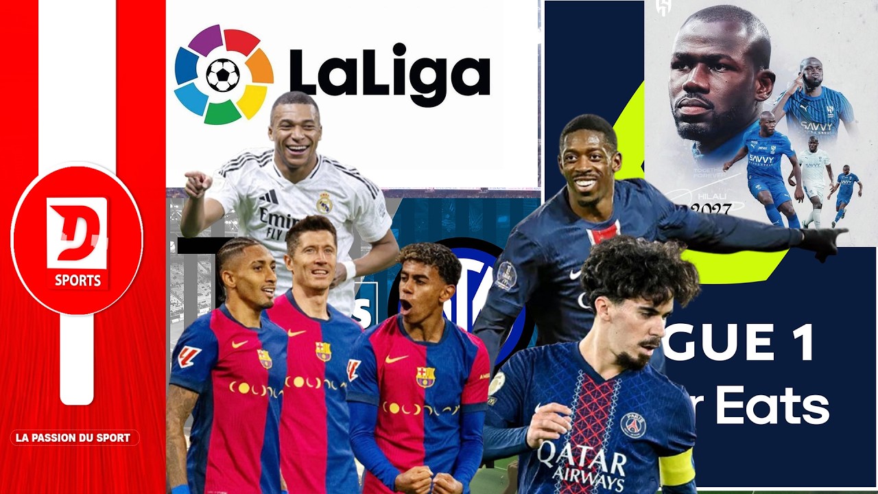 Real vs Barça la course au titre, Paris à Rennes, inter vs juve, Koulibaly rempile