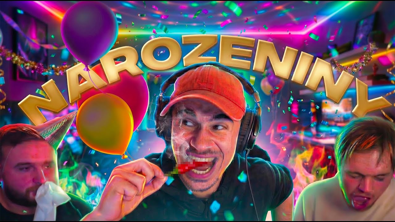 Tohle jsem neměl jíst! 😱 ŠÍLENÝ NAROZENINOVÝ STREAM