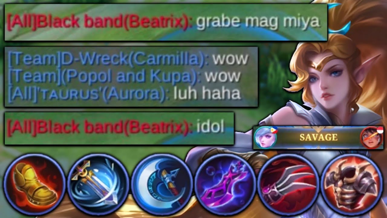 Bumilib ang mga kakampi at kalaban sa Miya ko (1v5 Savage)