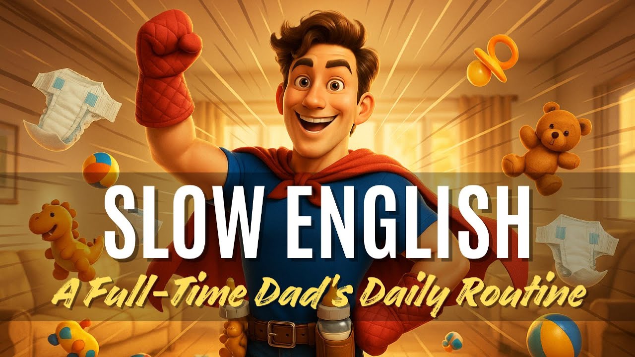 My Daily Routine | Daily Slow English about a Stay-at-Home Dad | English Listening Practice