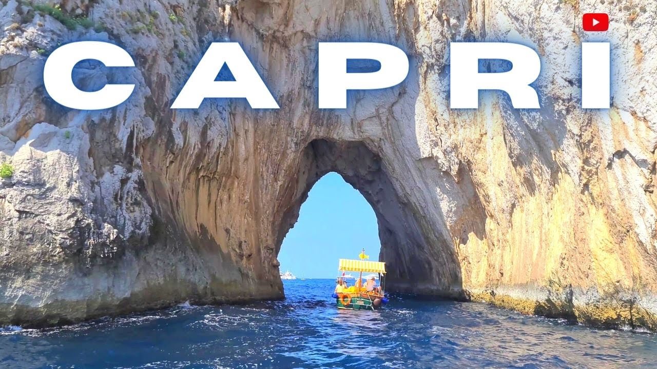 ITALY 🇮🇹 Live the dream of CAPRI! 🚤 Passing through the iconic Faraglioni rocks ✨