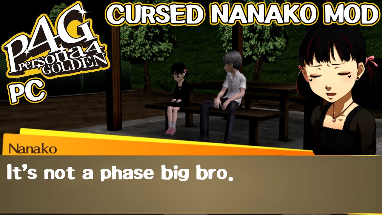 Cursed Emo Nanako Mod - Persona 4 Golden PC