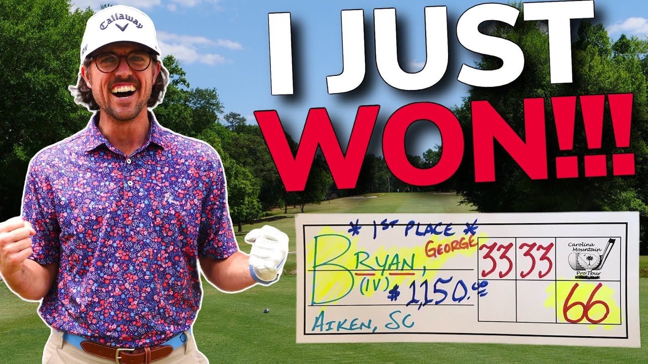 I JUST WON A PROFESSIONAL GOLF TOURNAMENT!!!! Back Nine Vlog.| Bryan Bros Golf