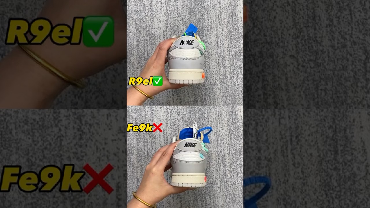Real Vs Fake Off-White Nike Dunk 