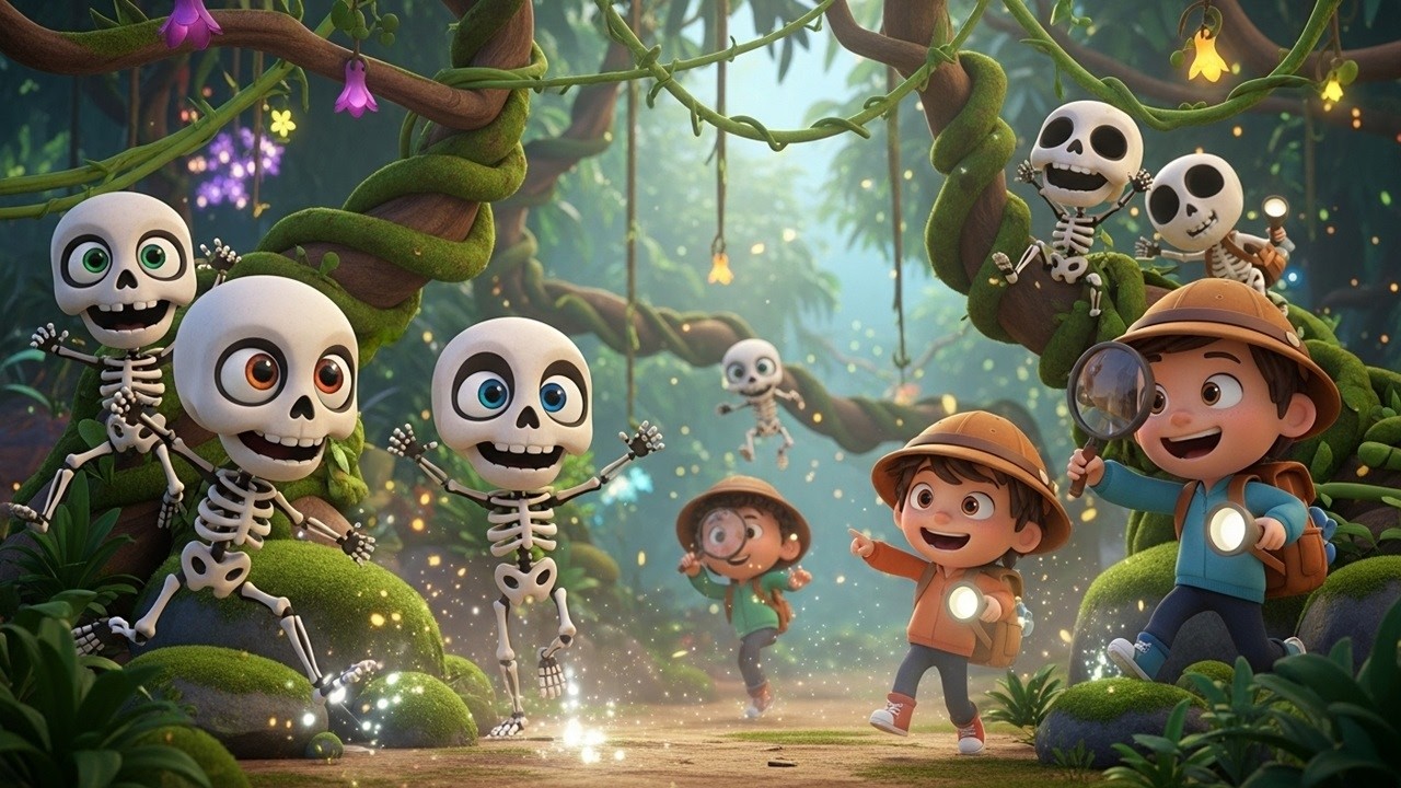 We're going on a Skeleton Hunt | Kids Songs & Cartoons | Hunters Magic Kingdom