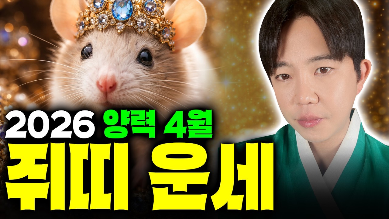 2026년 양력 4월 쥐띠운세⭐️ 멈췄던 운이 다시 움직이는 대박 운세 (용한무당)