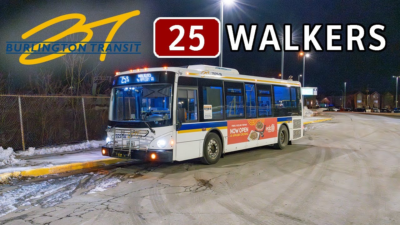 Burlington Transit Grande West Vicinity 7029-18 Bus Ride