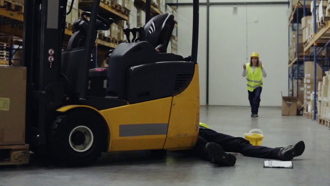 Workplace Accident - Every Year - Running to help a forklift accident victim