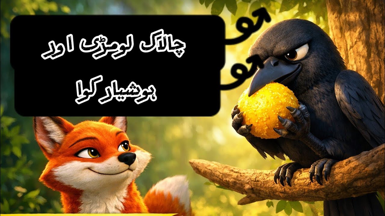 Chalak Lomri Aur Hoshiyar Kawwa | Urdu Moral Story for Kids | Bachon Ki Kahani
