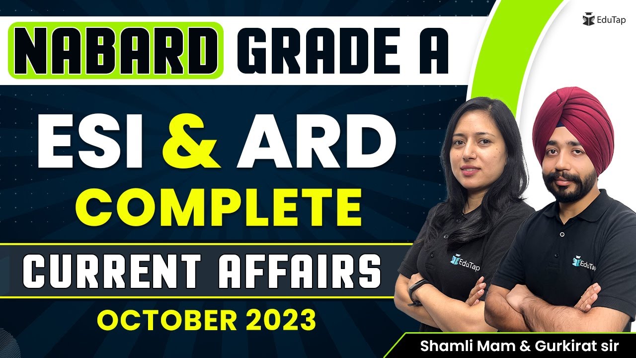 NABARD Grade A 2023 Preparation | ESI and ARD Current Affairs for NABARD | NABARD Phase 2 Strategy