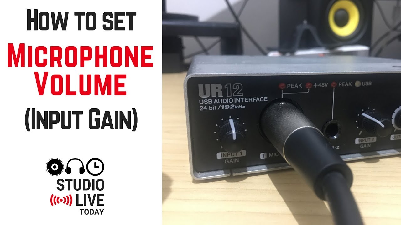 How to set microphone volume in GarageBand iOS (input gain)