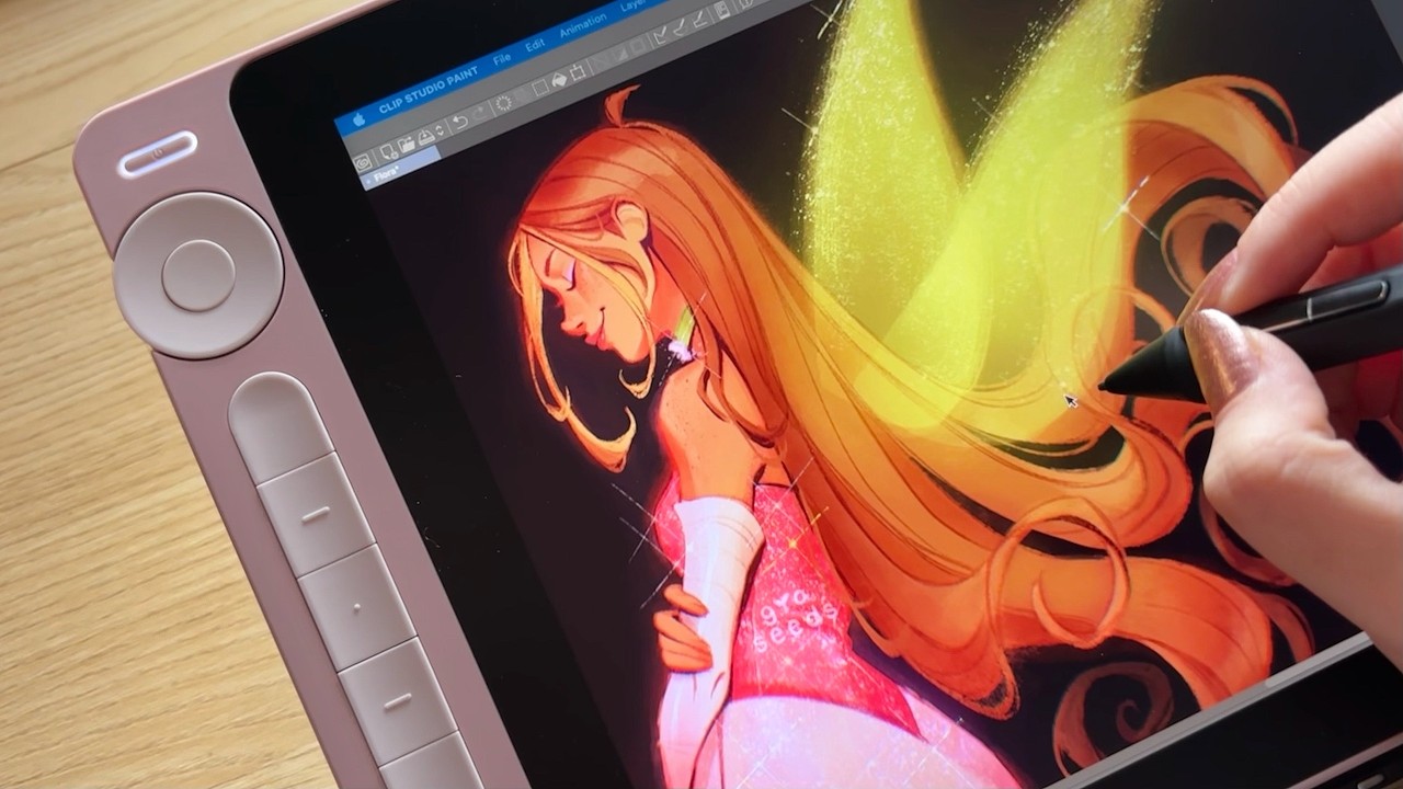 Drawing Flora from Winx Club on the new HUION Kamvas 13 (Gen 3) 🌷