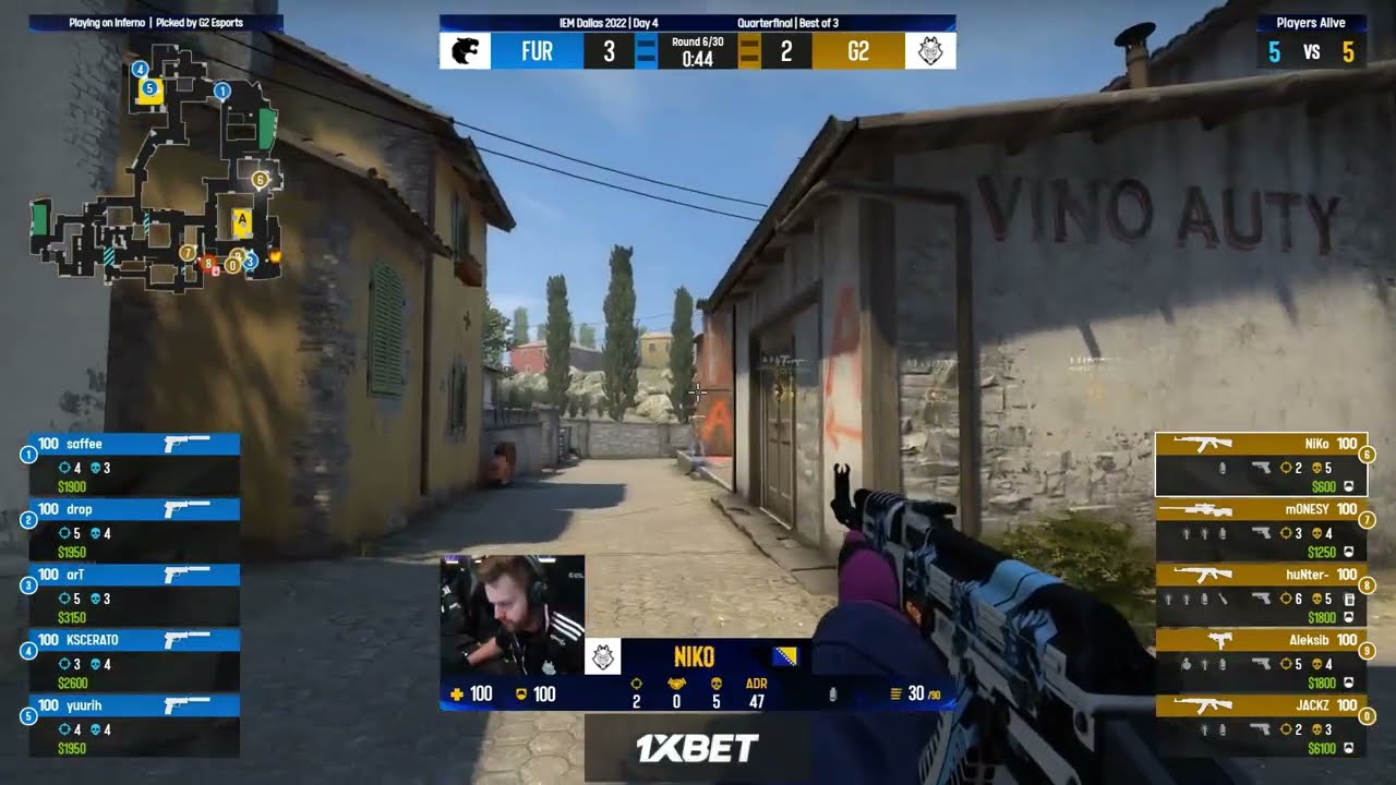 NiKo ACE vs FURIA @ IEM Dallas 2022