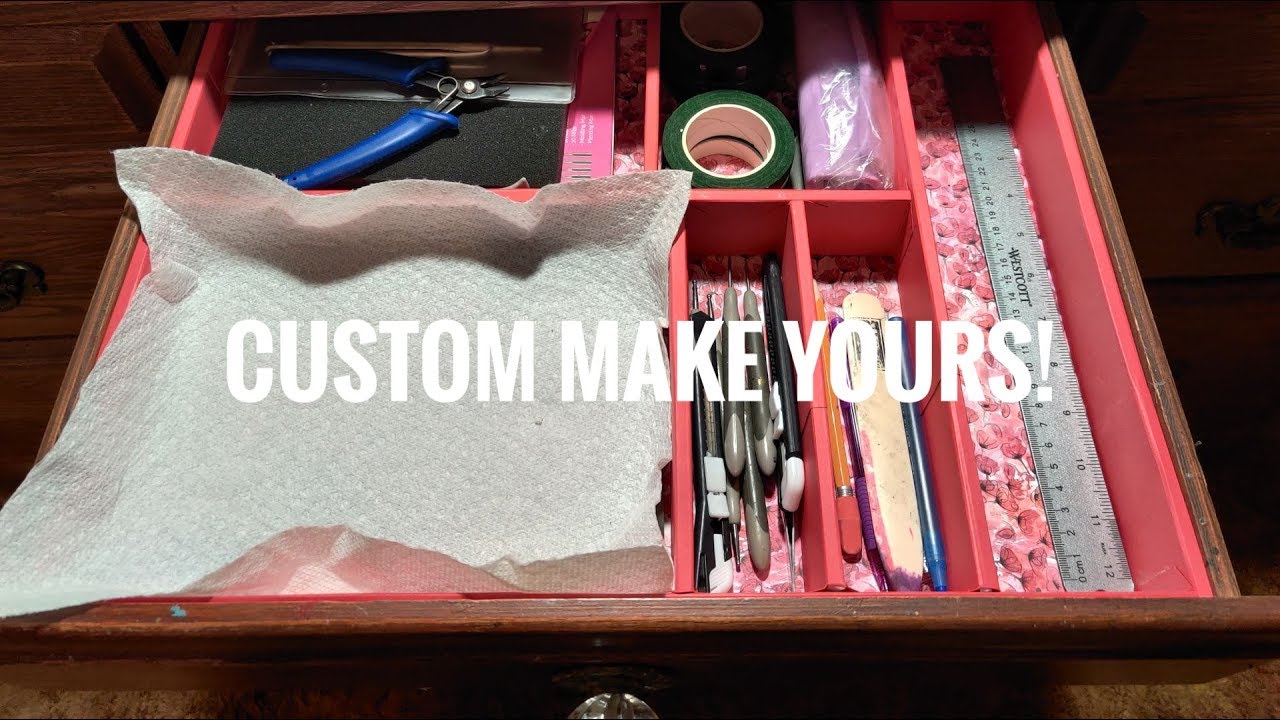 DIY: Drawer Dividers, Made from Foam Board and Scrapbook Paper