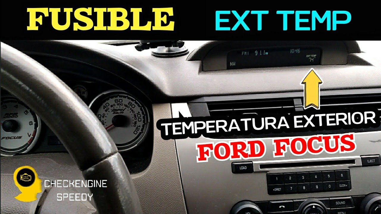Dónde está el FUSIBLE de Temperatura Exterior Ambiente. Ford Focus 08-11