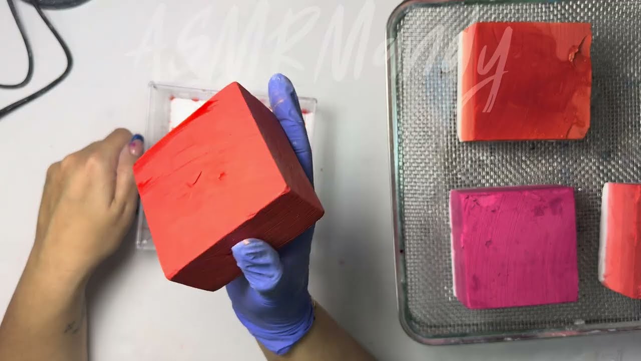 Testing Homemade Dyes Red Series | GymChalk | ASMR | 