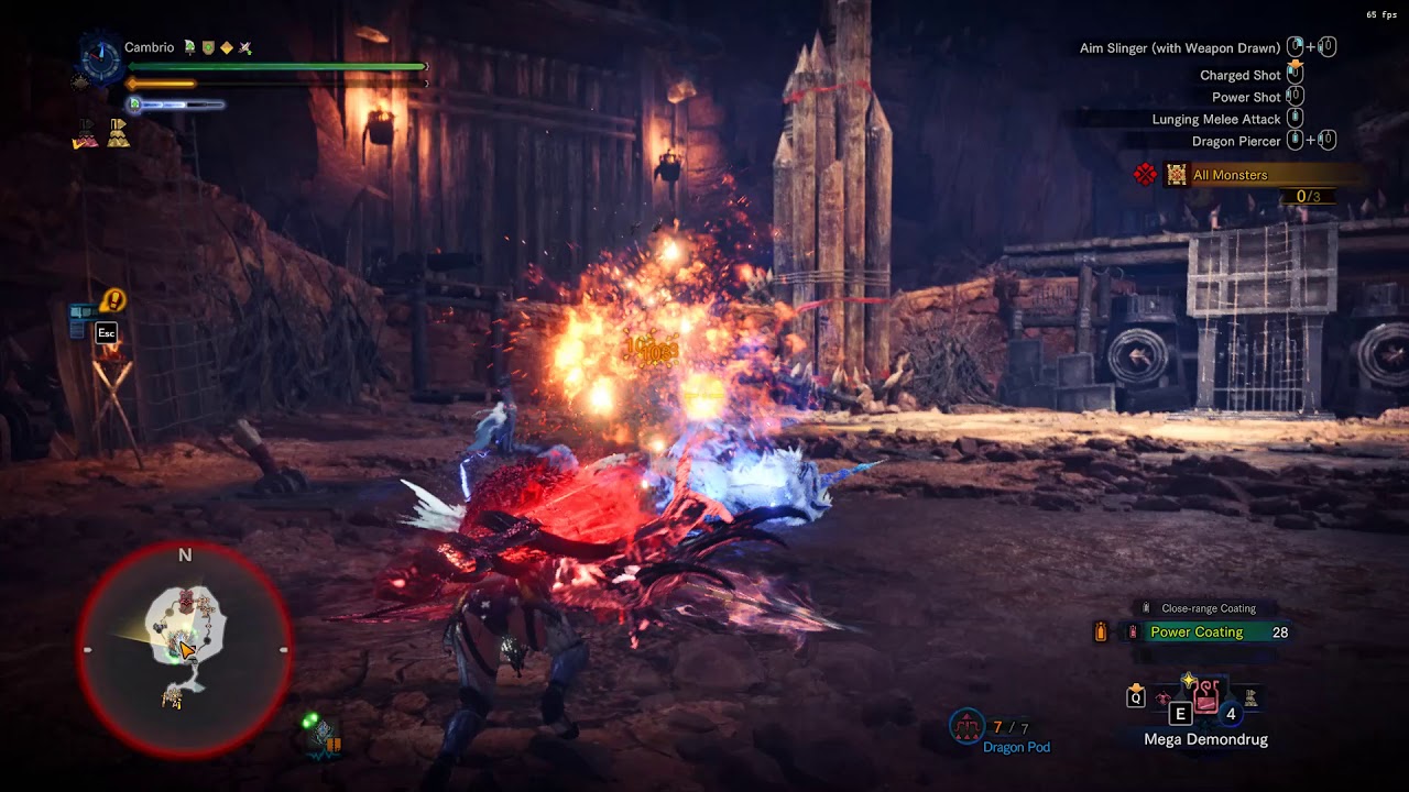 MHW IB frostcraft bow vs Kirin