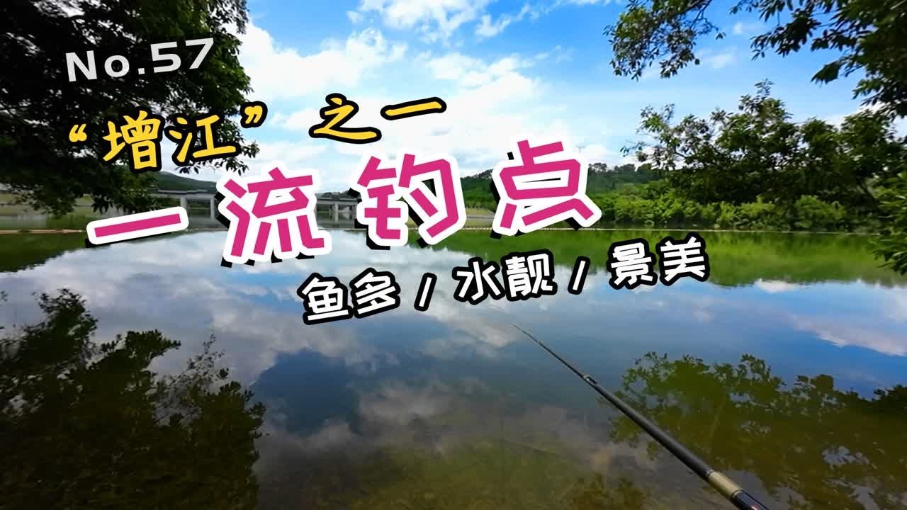 增江一流钓点，鱼多、水靓、景美，晚餐有着落了，广州周边游