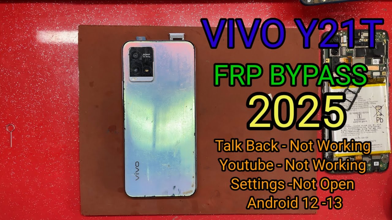 VIVO Y21T FRP BYPASS ANDROID 12 -13 VIVO Y21T GOOGLE ACCOUNT UNLOCK WITHOUT PC SETTINGS NOT OPEN