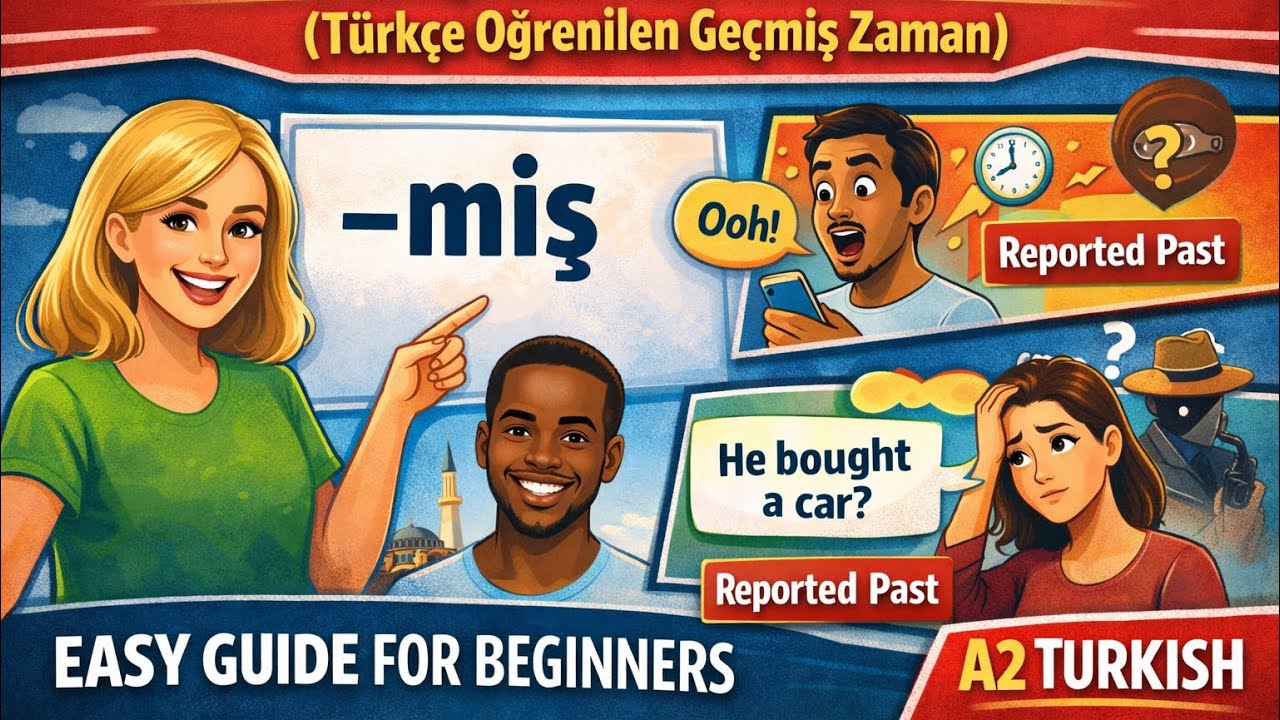 Turkish Reported Past Tense (Öğrenilen Geçmiş Zaman) - miş | A2 Turkish