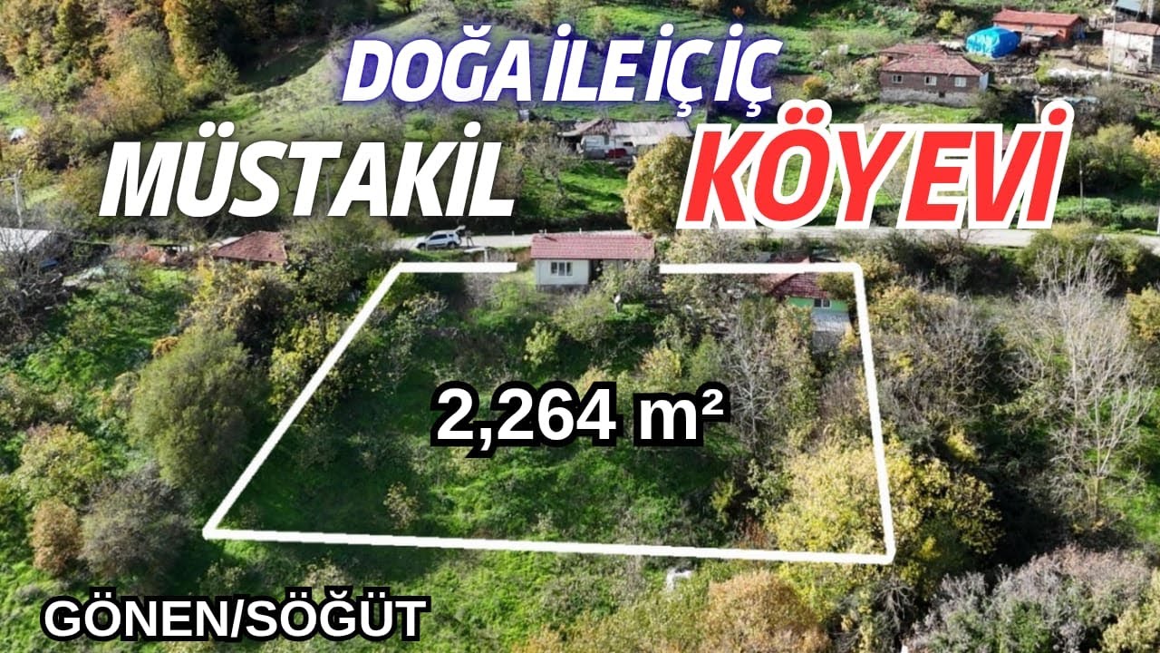 Doğa ile iç içe 2,264 m2 Müstakil Köy Evi