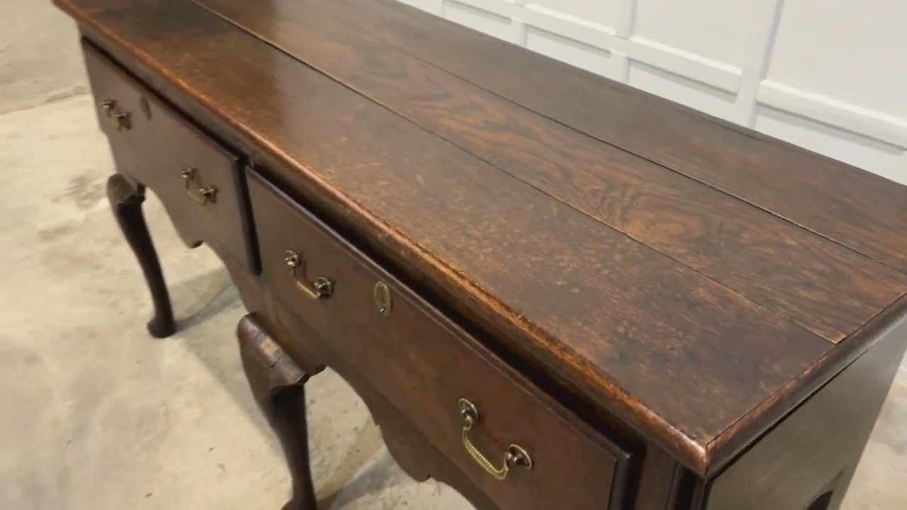 18thC English Oak Dresser Base