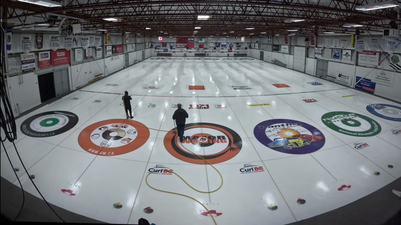 Curling Ice Installation - Paint, Decals & Lines (Nov. 2024)