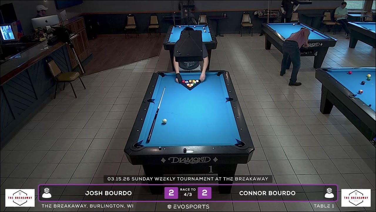 JOSH BOURDO vs CONNOR BOURDO - THE BREAKAWAY - TABLE 1 | EvoSports
