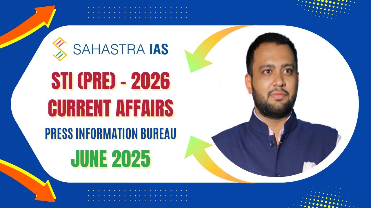 STI - Current Affairs (Lecture I) | By Arpan Sir | #gpsc  #gpscexams  #currentaffairs #current #sti 