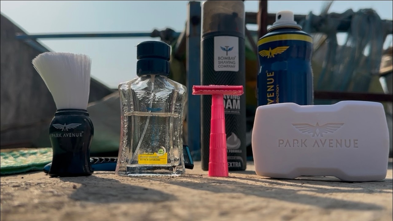 ASMR SHAVING ROOFTOP 🪒