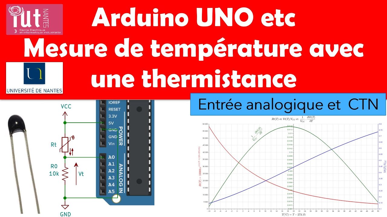 Débuter avec Arduino etc : Mesurer la température avec une thermistance