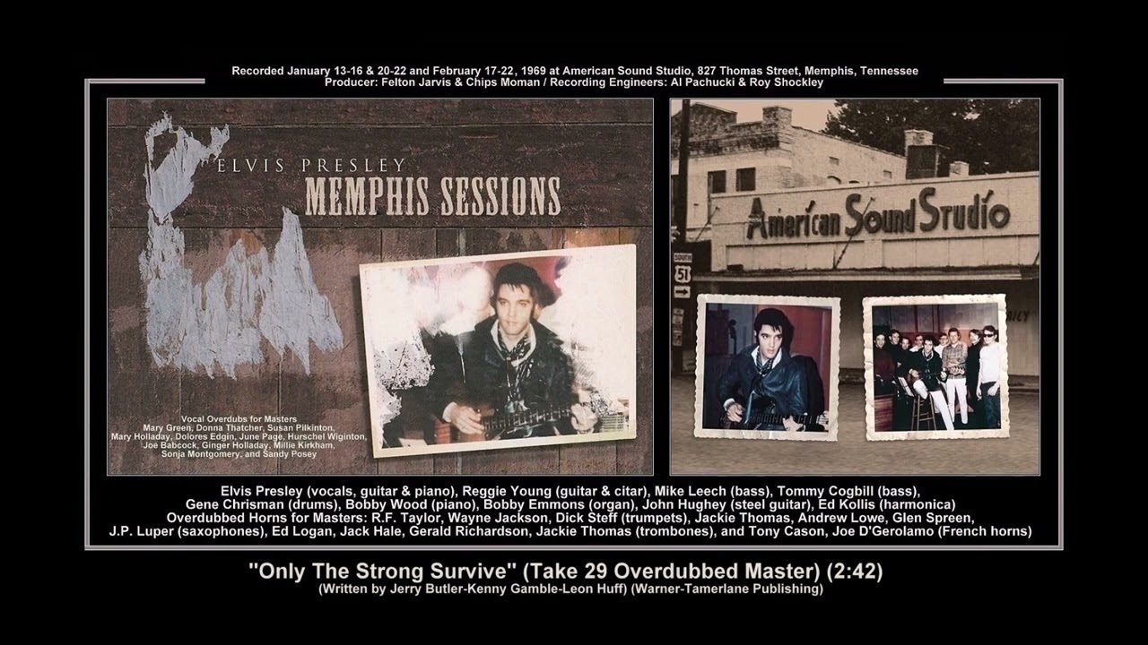 *(1969) RCA ''Only The Strong Survive'' (Take 29 Overdubbed Master) Elvis Presley