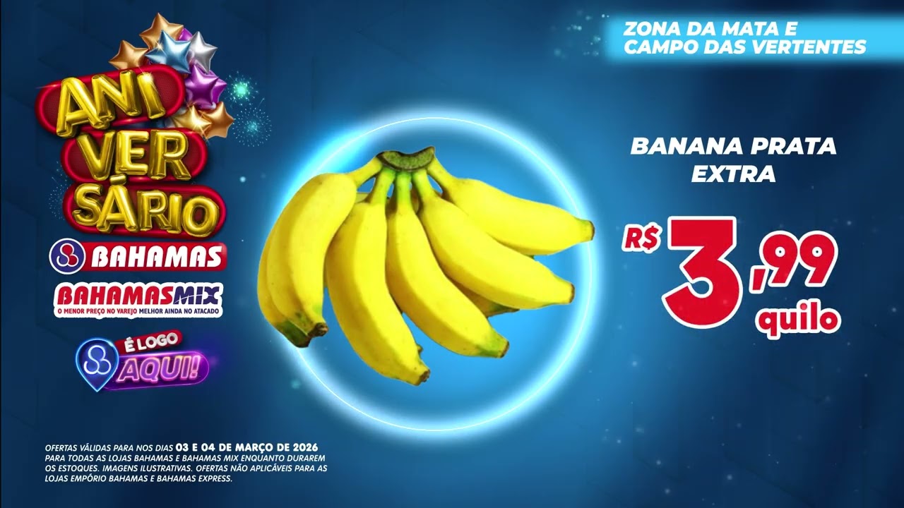 Especial de Anivers&aacute;rio - Ter&ccedil;a e quarta na feira  - 03 e 04/03/2026 - Zona da Mata
