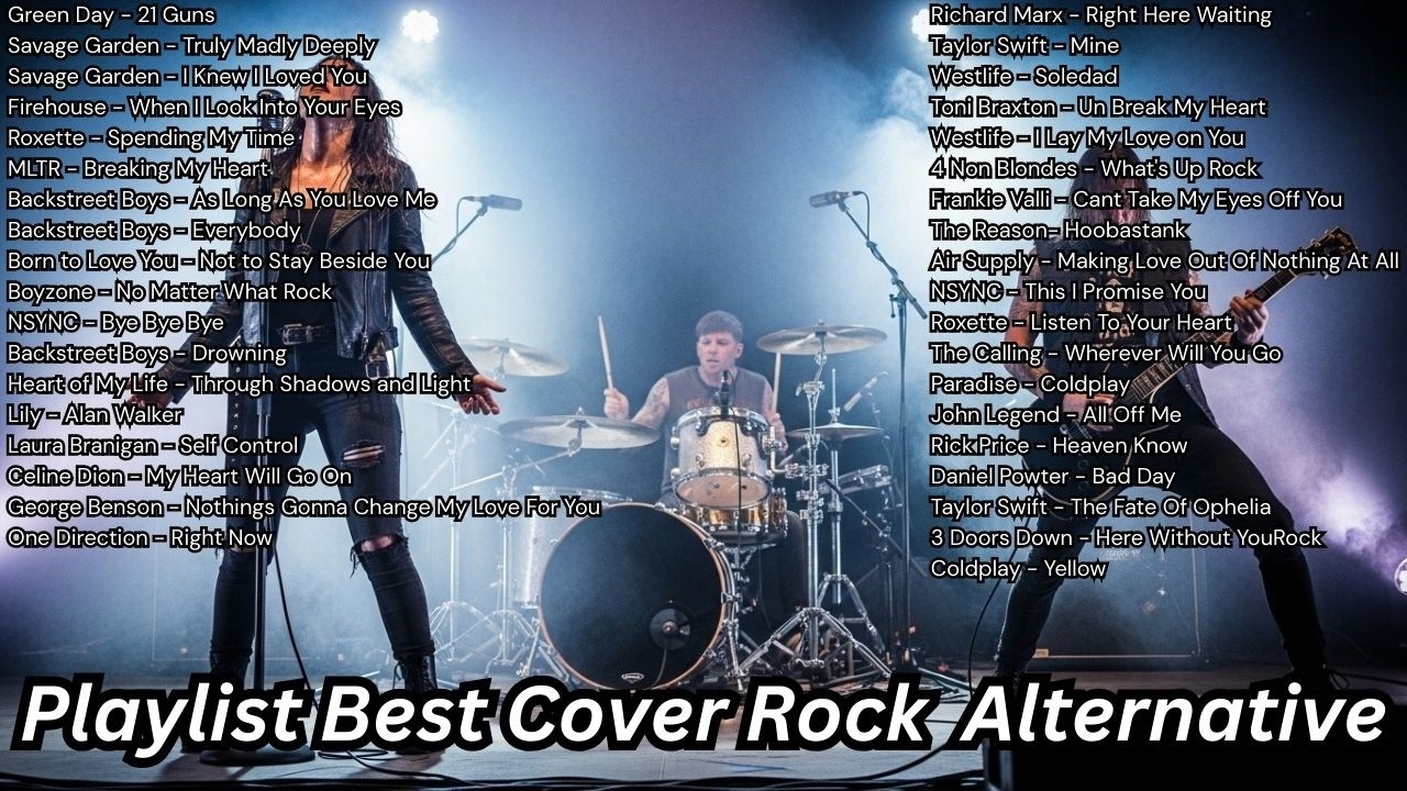 [Playlist] Alternative Rock Covers Emotional Love Songs Perfect For Studying Relaxing And Night Mood