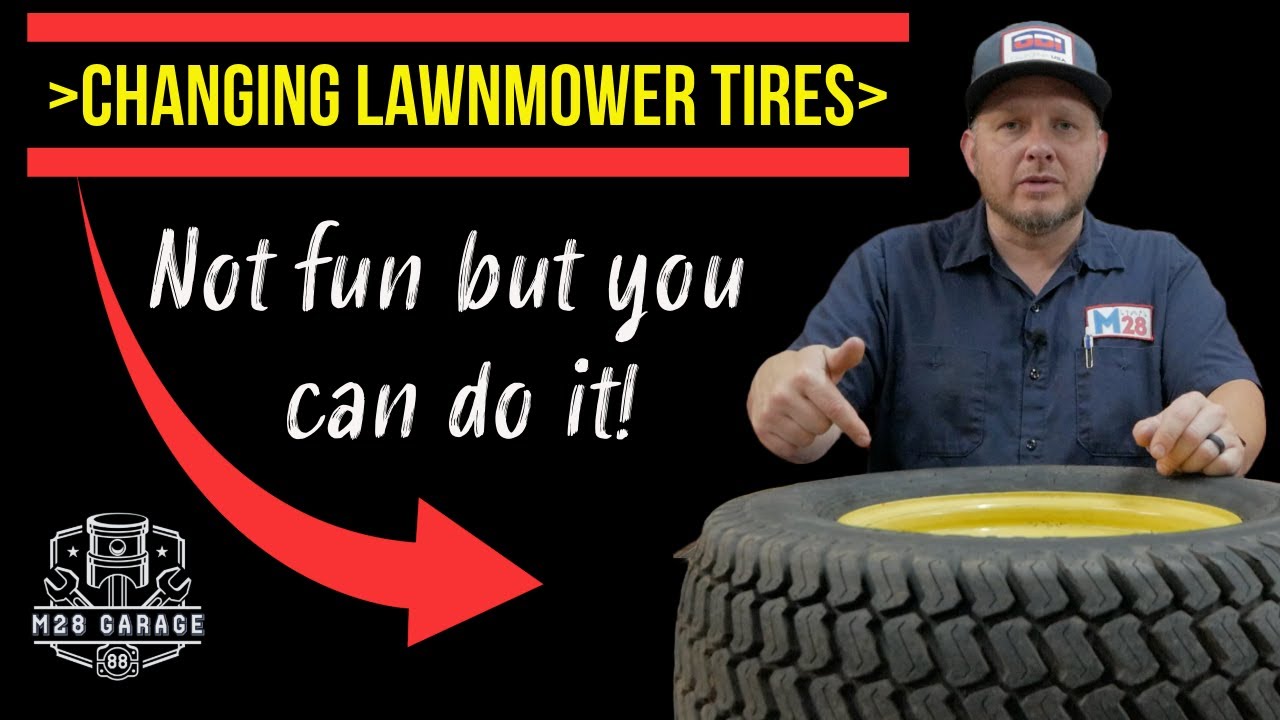 How to Change Your LAWN TRACTOR Tire in 5 Steps!