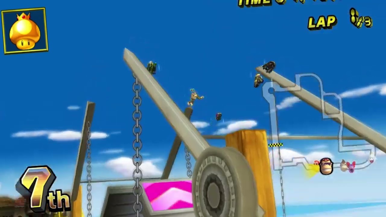 What if Funky Kong Lost Flame Runner in Mario Kart Wii Reupload