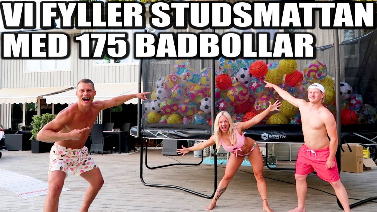 FYLLER STUDSMATTAN  MED 175 BADBOLLAR OCH 17 YOGABOLLAR *STUKAR TUMMEN*