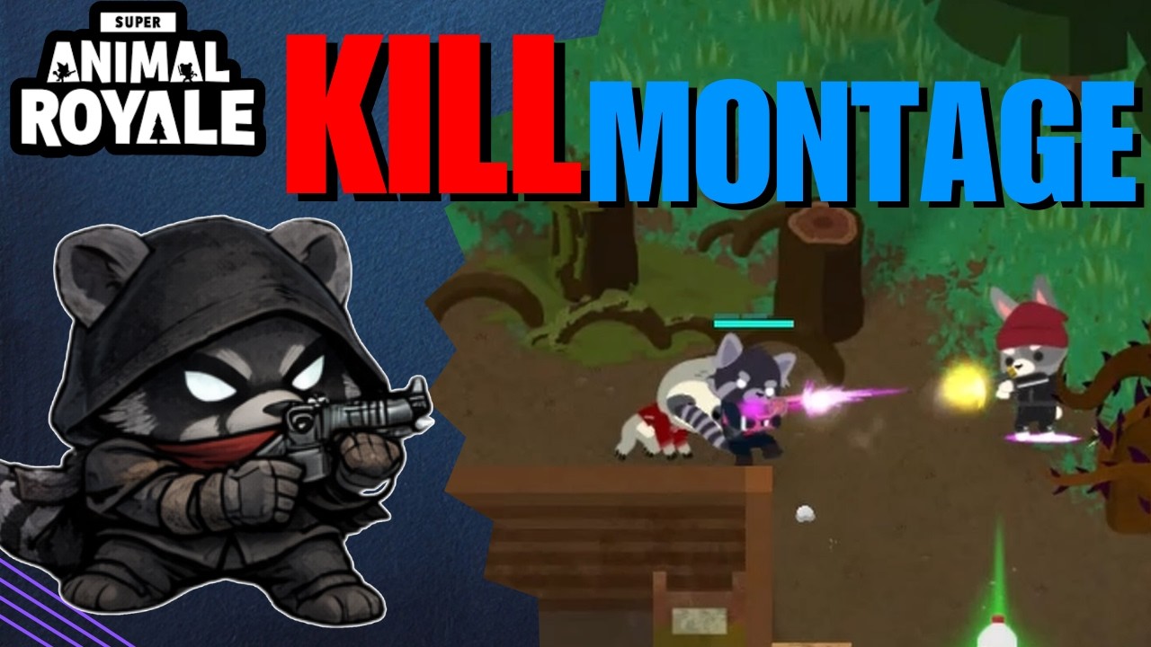 Awesome Kill montage in SAR all in ONE match. #superanimalroyale