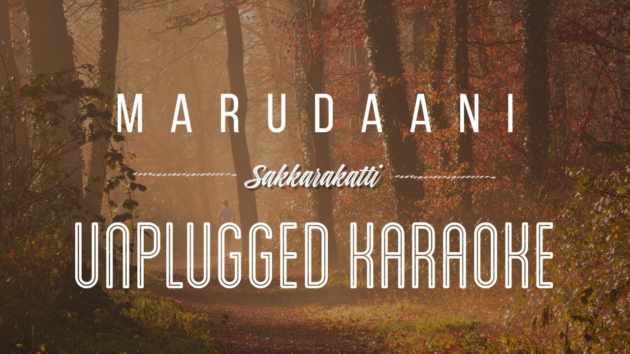 Marudaani - Sakkarakatti | karaoke with lyrics | unplugged | A.R Rahman | Sebin Xavier