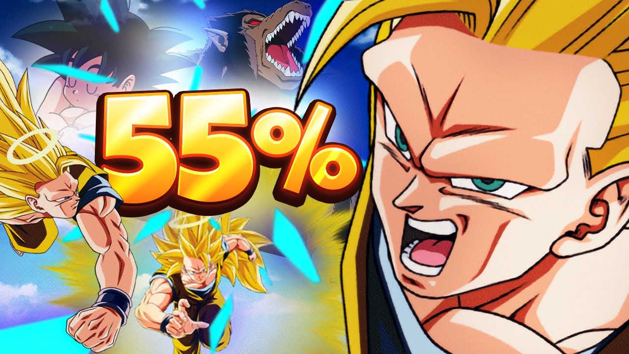 HOW GOOD IS DOKKANFEST AGL ANGEL SSJ3 GOKU WITHOUT DUPES? 55%! (DBZ: Dokkan Battle)