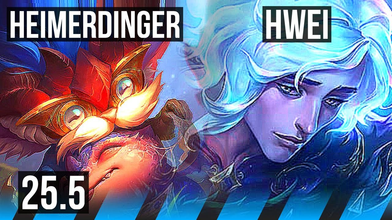 HEIMERDINGER vs HWEI (MID) | 71k DMG, 5k comeback, Rank 14 Heimer | KR Master | 25.5