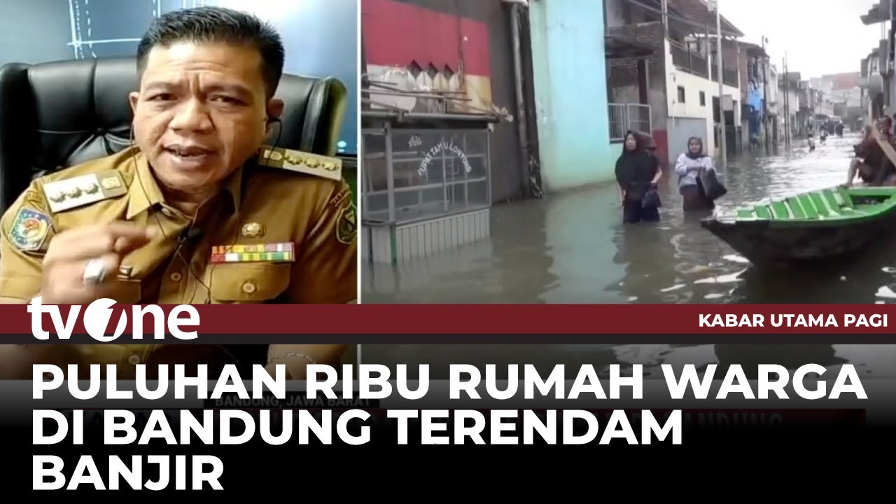 Ratusan KK Terpaksa Mengungsi usai Bandung Terendam Banjir | Kabar Utama Pagi tvOne
