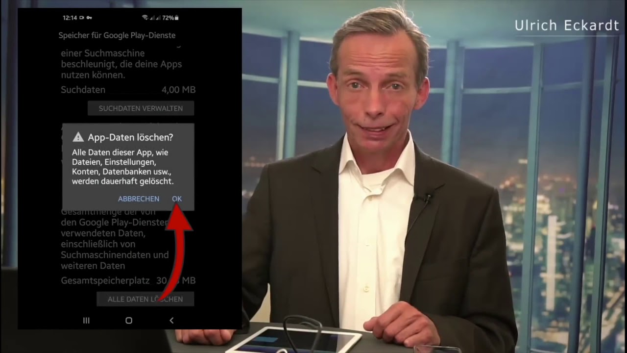 COVID SCHNITTSTELLE L&Ouml;SCHEN BEI ANDROID HANDY   TRACKING APP