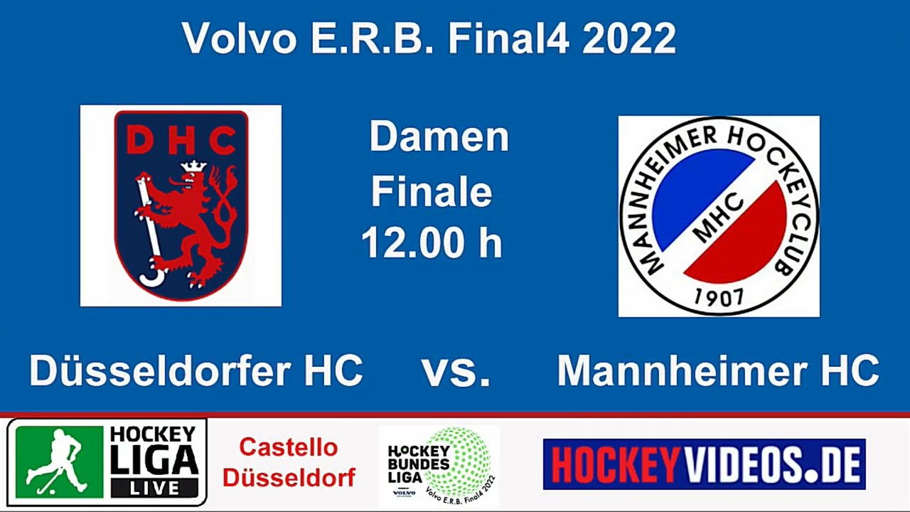 Finale Damen Hallenhockey Düsseldorfer HC vs. Mannheimer HC 5:1 30.01.22 RELive+Siegerehrung