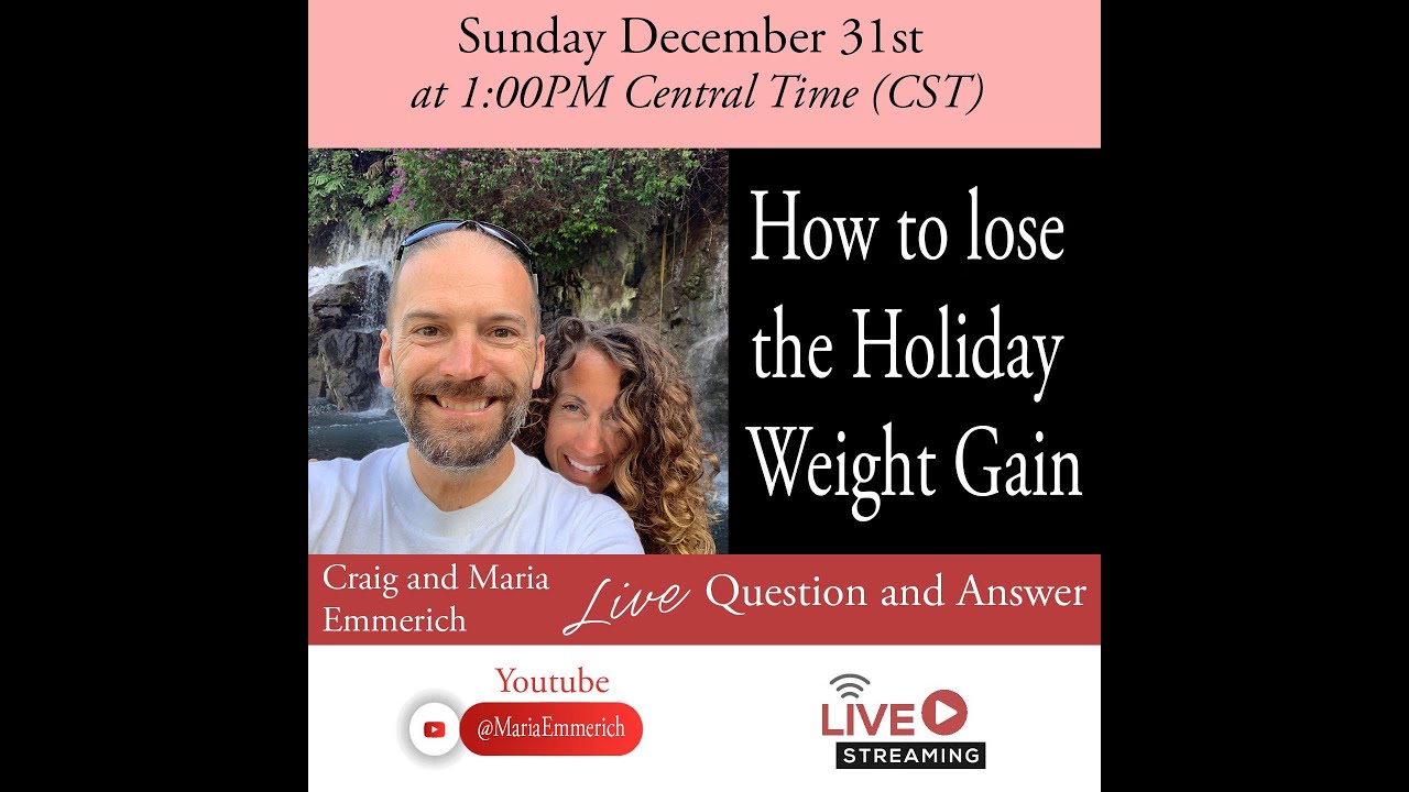 How to lose the Holiday Weight Gain!