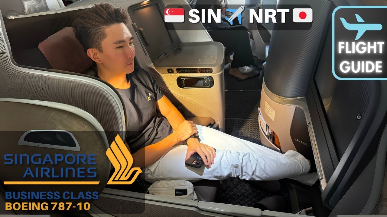 Flying Singapore Airlines In Business Class to Narita Japan | SIN to NRT | Boeing 787 Dreamliner